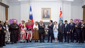 總統賴清德與吐瓦魯國總理戴斐立雙邊見證兩國簽署合作協定。（圖／總統府提供）