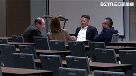 民眾黨祕書長周榆修、民眾黨團主任陳智菡、國民黨秘書長李乾龍、國民黨副秘書長兼組發會主委李哲華到現場場勘。（圖／翻攝畫面）