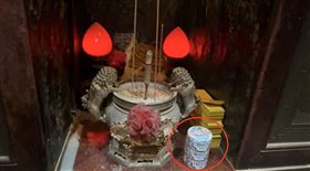 雲林,土庫,鳳山寺,信徒,貓罐頭,祭拜,虎爺,大發爐（圖／民眾提供）