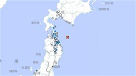 日本青森外海規模4.7地震。（圖／翻攝自日本氣象廳）