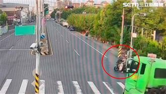 驚悚畫面曝光！砂石車闖紅燈撞資源回收嬤