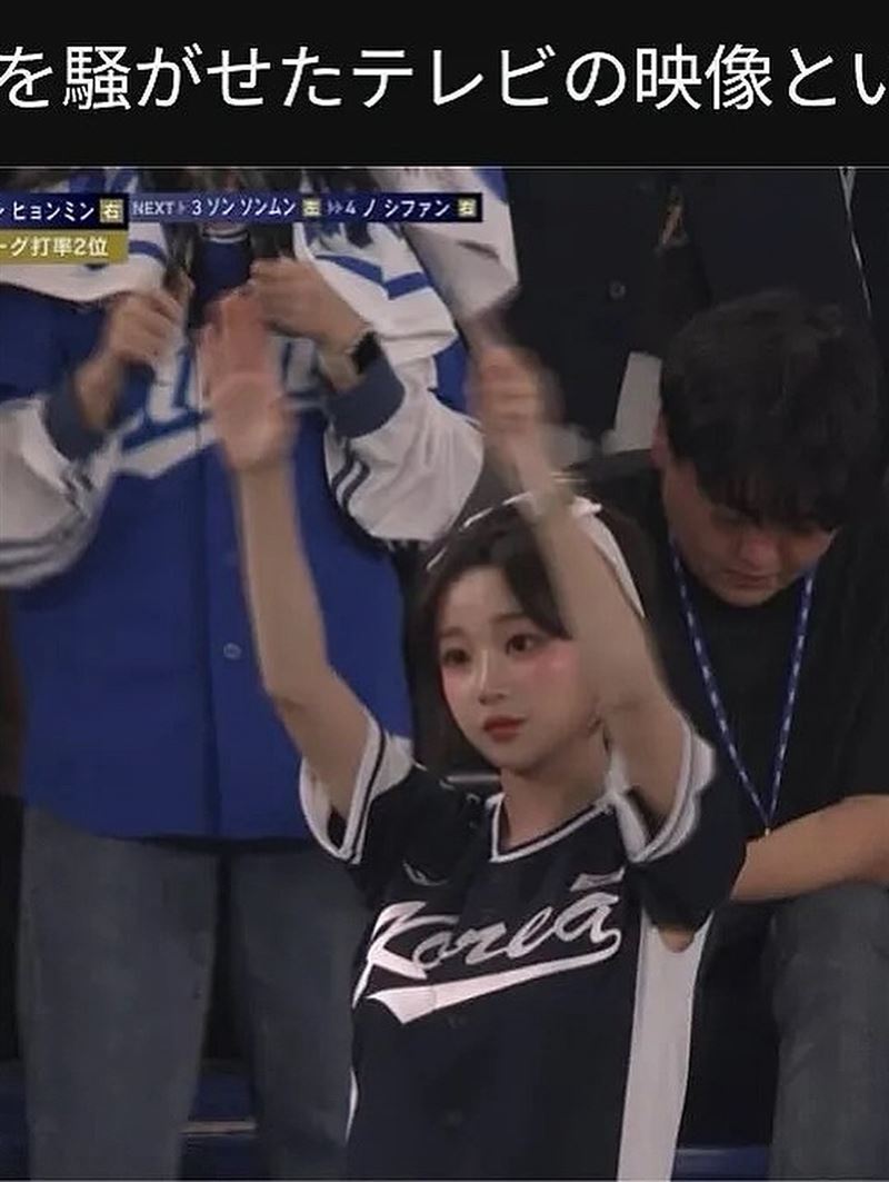 李珠珢應援畫面也被日媒捕捉到（圖／翻攝自IG @0724.32）