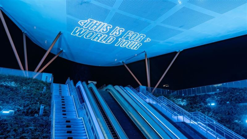 全力應援TWICE！陳其邁變藍髮　7地標亮燈