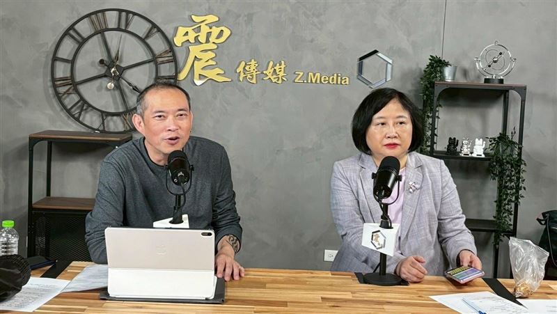 陳敏鳳（右）強調，國民黨的路線問題，會導致在台灣中部以南都很難選。（圖／震傳媒提供）