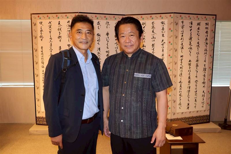 蘇澳鎮長李明哲（左）、石垣市長中山義隆（右）。（圖／翻攝自蘇澳鎮公所臉書）
