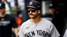 葛林斯欽（Trent Grisham）接受合格報價重返洋基。（圖／美聯社／達志影像）