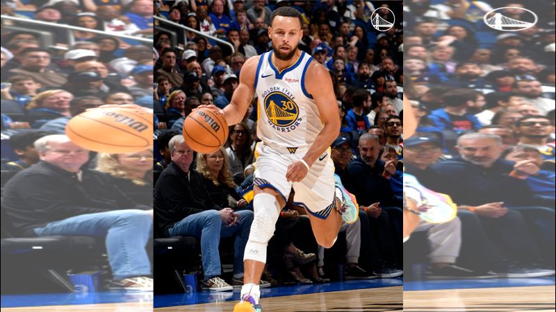 勇士柯瑞（Stephen Curry）手感火燙，三分球15投7中、轟下全場最高34分。（圖／翻攝自X平台 @warriors）