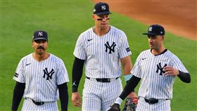 葛林斯欽（Trent Grisham）接受合格報價重返洋基。（圖／美聯社／達志影像）