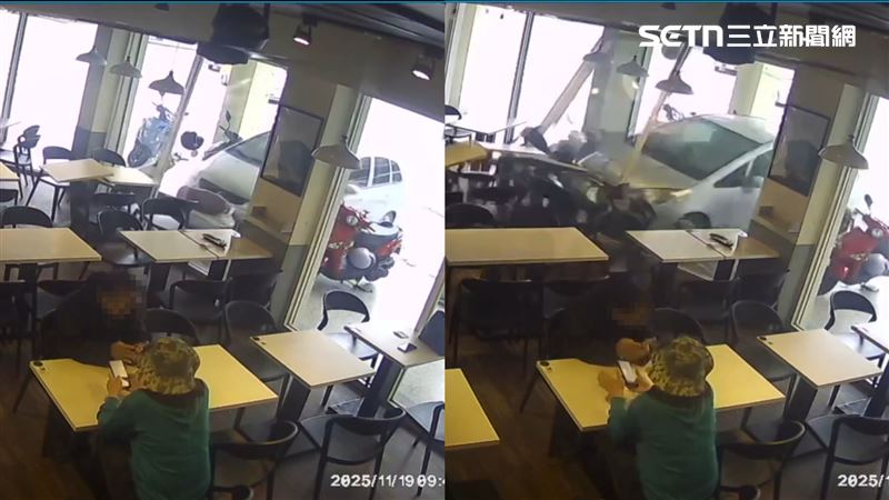 車突詭90度轉撞知名早午餐店內…她這樣說