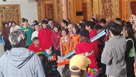 胡瓜（左）今與籃籃錄影。（圖／記者鍾智凱攝影）