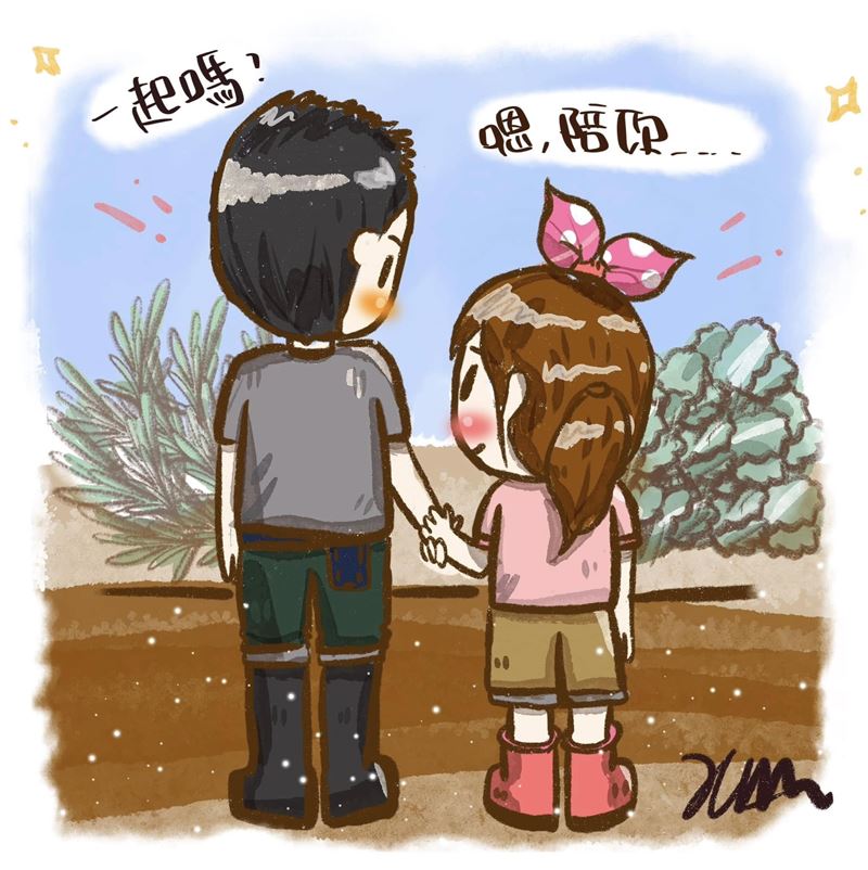 擅長繪畫的吳佩儒，也以漫畫方式呈現農村日常。她用幽默筆觸描繪務農生活，讓讀者更容易貼近農業議題，也看見農民真實而有趣的一面。（圖／有朝一日．西螺小農授權提供）