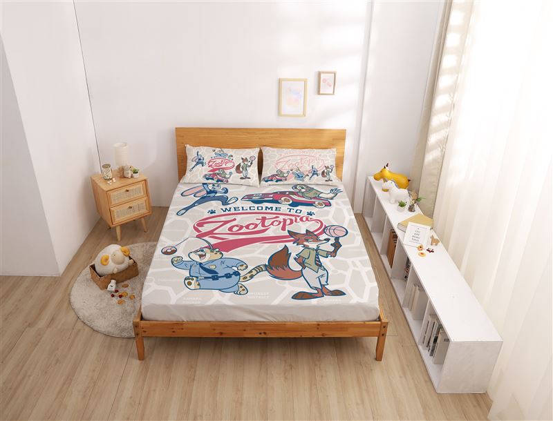 《動物方城市2》全套寢具。(圖／7-ELEVEN提供)