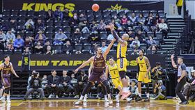 新北國王桑尼面對昌原LG獵隼再轟全場最高25分。（圖／EASL提供）