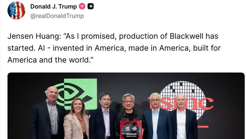 川普提醒黃仁勳與台灣　該實踐軍令狀了！