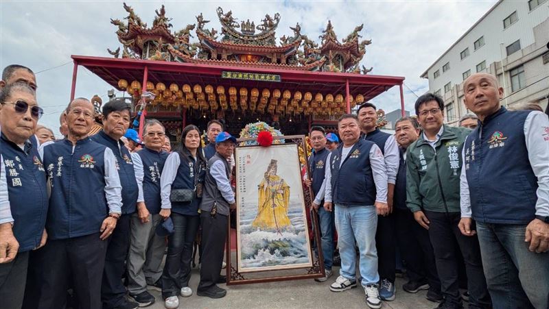 北港媽祖蒞臨台南　永康姑婆廟獻畫迎聖駕