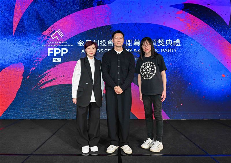 2025金馬創投會議決選評審朱淑儀、陳哲藝、劉蔚然（由左至右）。（圖／金馬執委會提供）