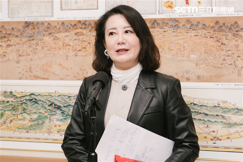 吳思瑤表示，鄭黃會可用「互相拉抬、各取所需、互相利用、各懷鬼胎」16字註解。（圖／記者楊士誼攝影）