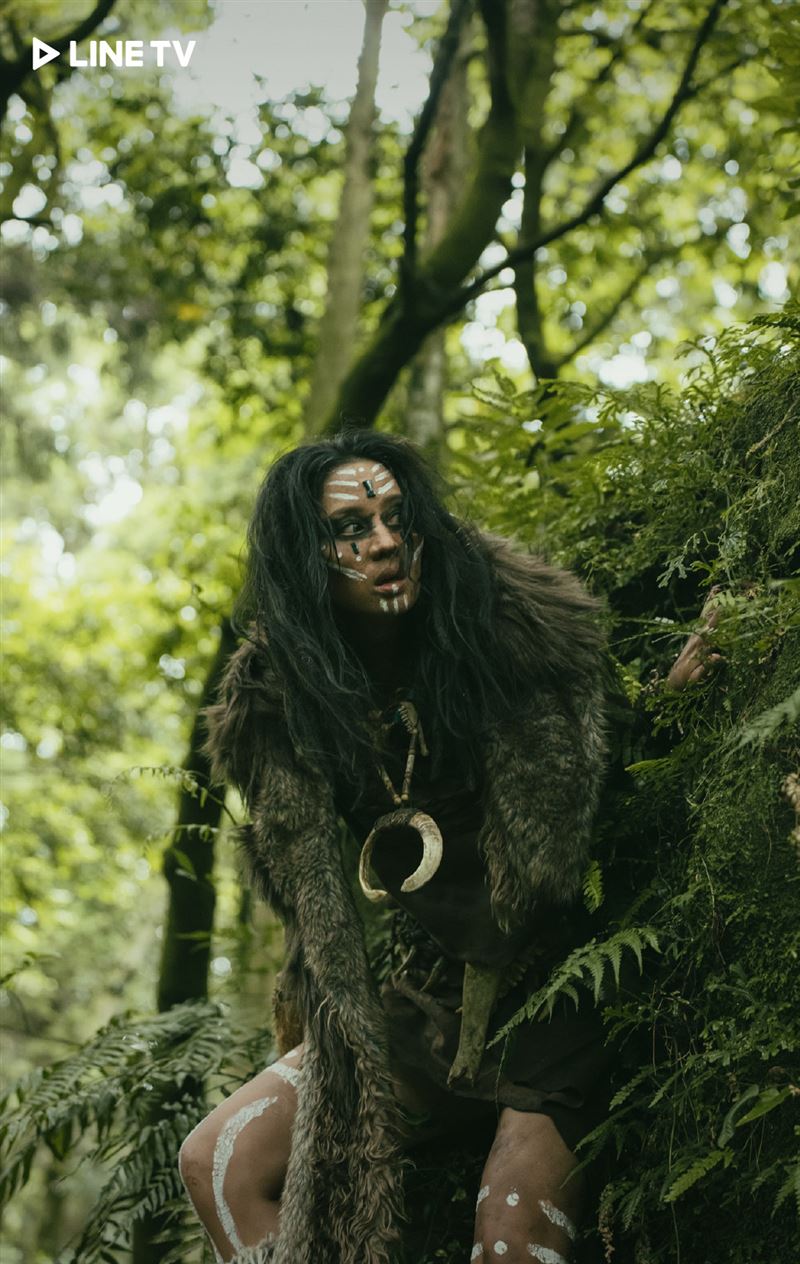 莫允雯野人特殊妝耗時4小時。（圖／LINE TV提供）