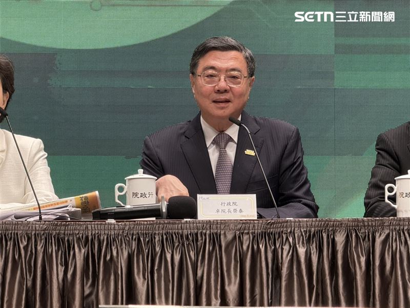 行政院長卓榮泰主持院版《財政收支劃分法》修正草案說明記者會（圖／記者劉秀敏攝影）