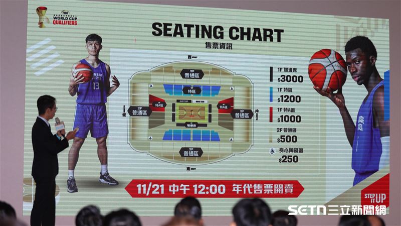 2027男籃世界盃資格賽首輪賽事記者會，主場賽事門票11月21日開賣。（圖／記者劉彥池攝影）