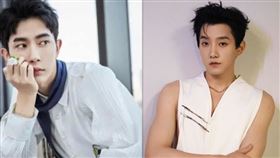 范世錡（右）近來捲入于朦朧（左）墜樓案。（圖／翻攝自于朦朧、范世錡微博）