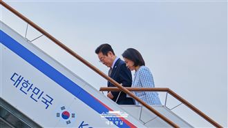 李在明出訪期間投書埃及媒體，盼各界關注韓半島和平。（圖／翻攝自青瓦臺）