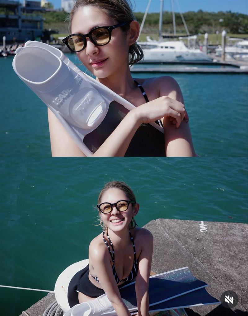 徐瑋吟透露今年最後一次潛水。（圖／翻攝自IG）