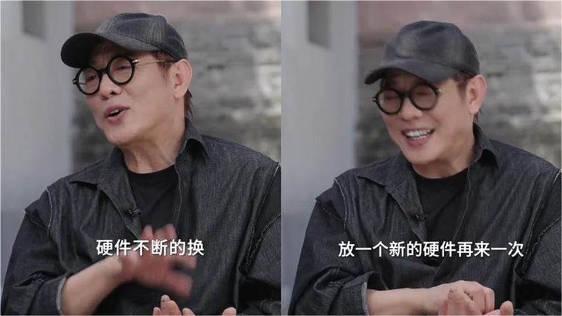 李連杰在最新曝光的影片中，談及對人生如戲的看法。（圖／翻攝自微博）