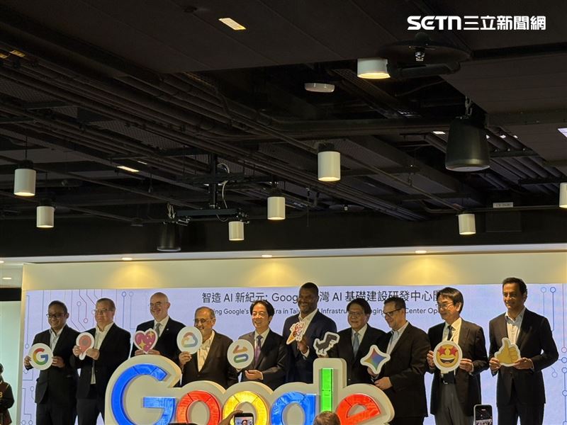 Google今日在台北市士林區啟用全新辦公室，成為美國以外最大的AI基礎建設硬體研發中心，總統賴清德與美國在台協會（AIT）處長谷立言皆親自出席。（圖／記者王文承攝影）