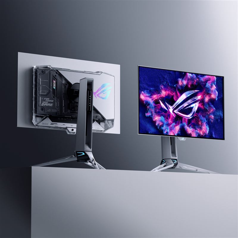 全新ROG Swift OLED PG27AQWP-W，具備原生540Hz更新率和0.02ms反應時間，為全球最快速的OLED電競螢幕。（圖／品牌業者提供）