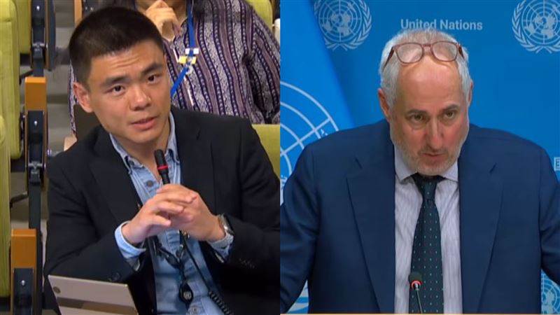 陸記者喊台灣省！聯合國發言人1句話嗆爆