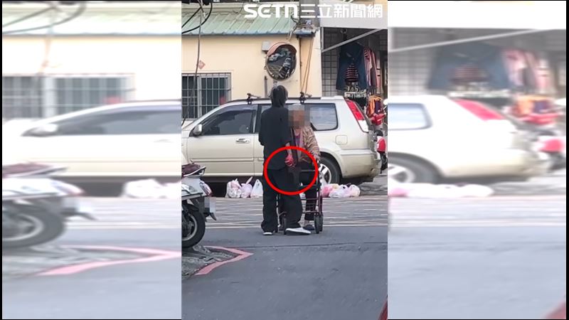 高雄男手綁水果刀上街！高齡嬤遇險畫面曝