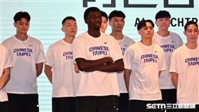 2027男籃世界盃資格賽首輪賽事記者會，台灣隊後衛阿巴西。（圖／記者劉彥池攝影）
