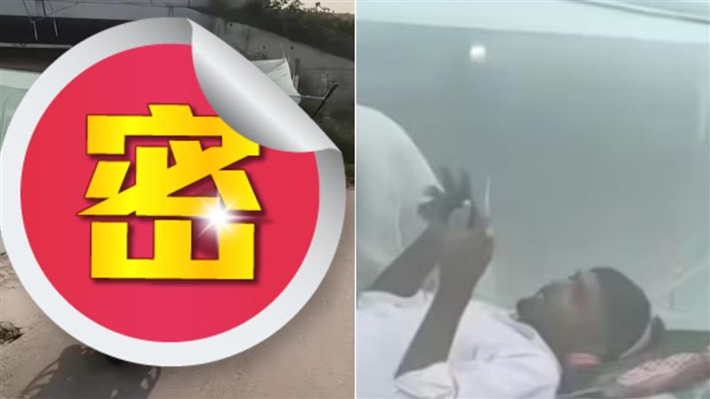 比三貼還瘋!狂男「橫躺摩托車上」玩手機