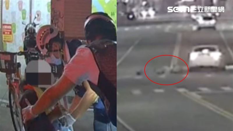 被撞的曾婦非本地人，目的地是眼前不到幾公尺的客運站，要搭車回家；而撞人的方男則是剛下大夜班。（圖／翻攝畫面）