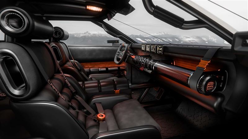 車艙設計頗有賽博龐克風格。（圖／翻攝Hyundai網站）