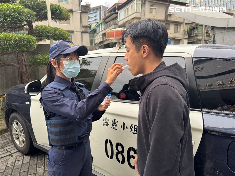 警政署宣布20日起，全國各警察機關正式啟動「毒品唾液快篩試劑檢測」執法。（示意圖／內政部警政署刑事警察局提供）