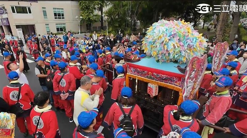 雲林北港朝天宮「黑面三媽」出巡繞境。（圖／翻攝畫面）