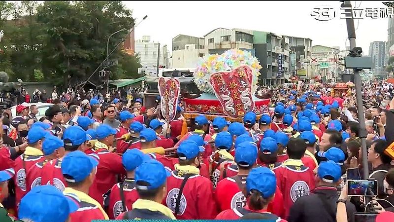 雲林北港朝天宮「黑面三媽」出巡繞境。（圖／翻攝畫面）