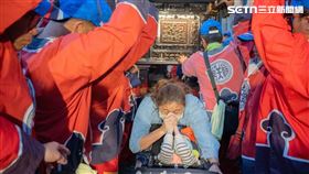 朝天宮,南巡,媽祖,台南,北港,腦麻兒,黑面,信徒,推車