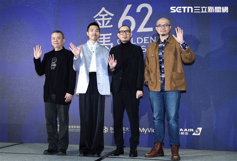 最佳導演入圍者陳玉勳（左起）、李駿碩、張吉安、曹仕翰。（圖／記者趙于瑩攝影）