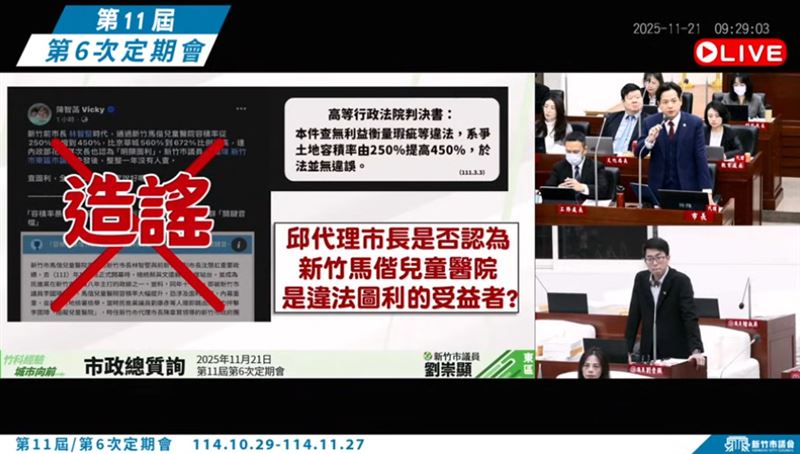 打臉陳智菡 邱臣遠:新竹馬偕兒醫無違法