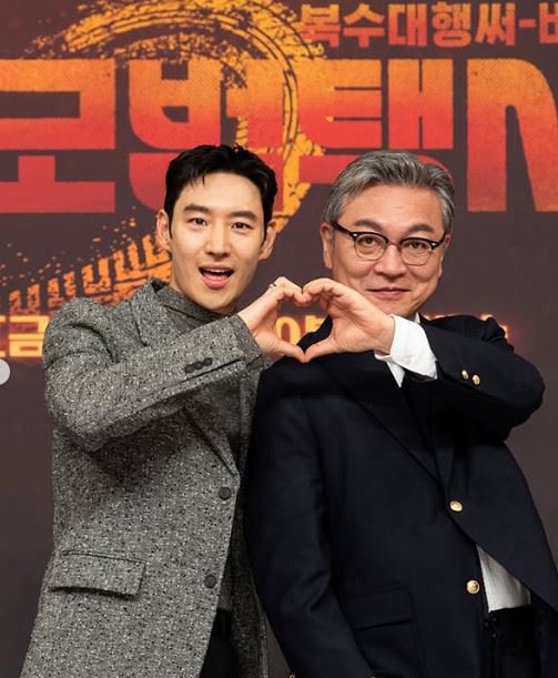 金義聖（右）飾演的角色再度因「是否會背叛」被網友熱議。左為李帝勳。（圖／翻攝自friDay影音IG）