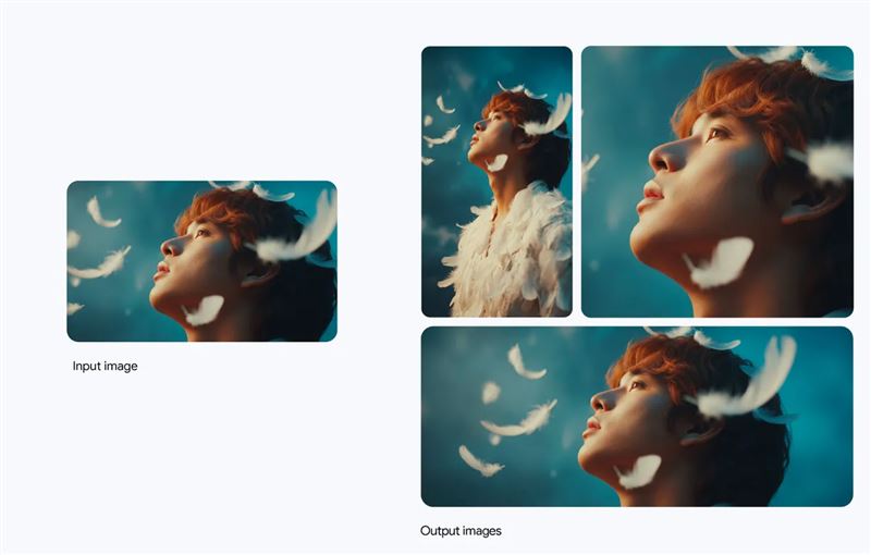 透過調整長寬比，改變圖像的外觀與氛圍以適應不同平台