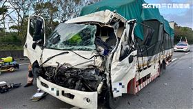 國道,新竹,國1,車禍,OHCA,追撞,小貨車,駕駛,死亡（圖／翻攝畫面）