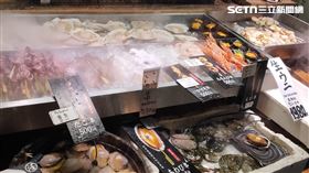 日本賣水產 陳列架（圖／記者許雅惠攝影）