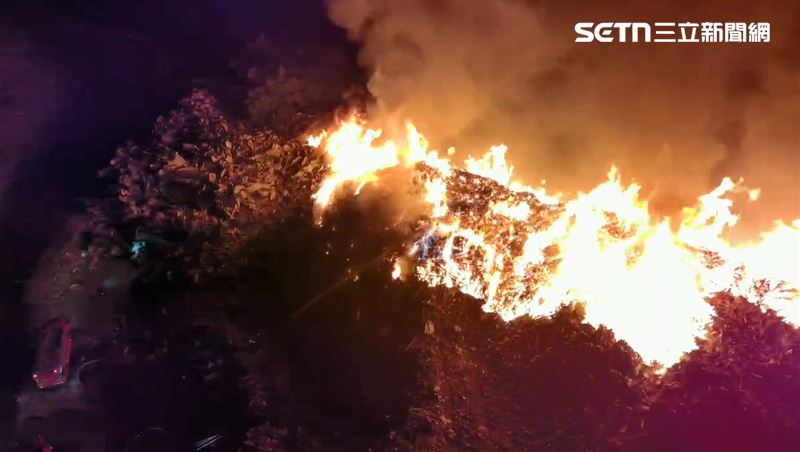 廢棄物暫置場狂燒整晚！台南5區慎防空污