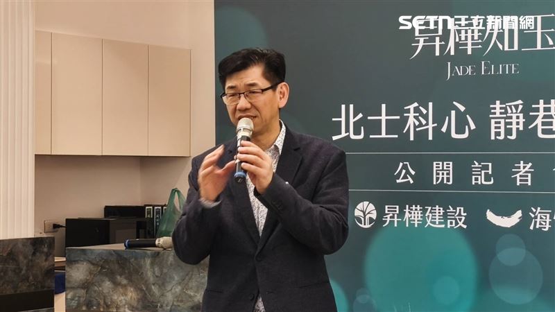 總經理谷念勝感嘆，危老案「昇樺知玉」撞上「人」、「中華民國」、「新光金與台新金整併」，所幸最終還是關關難過、關關過，終於可以順利舉辦公開記者會。（圖／記者陳韋帆攝影）