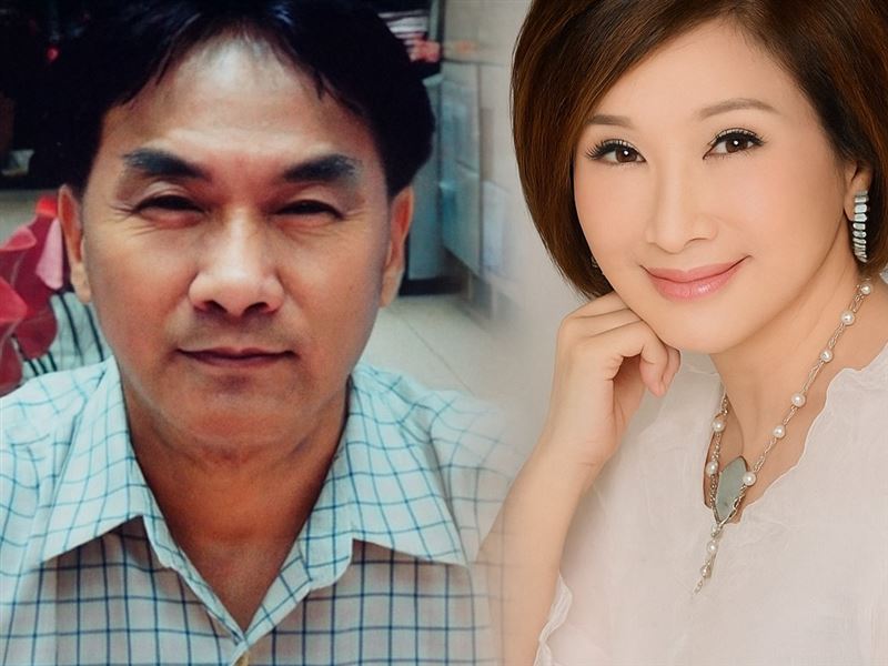 恬娃（右）不捨邱家嚴（邱家寶）驟逝。（圖／恬娃提供）