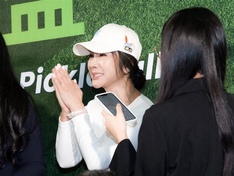 陳美鳳被問到胡瓜籃籃爭議。（圖／記者趙于瑩攝影）